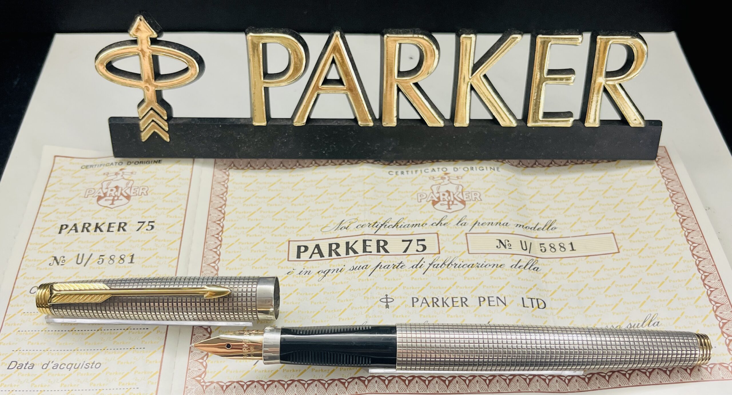 Parker 75 Cisele Penna stilografica in argento - Le Penne di Nello