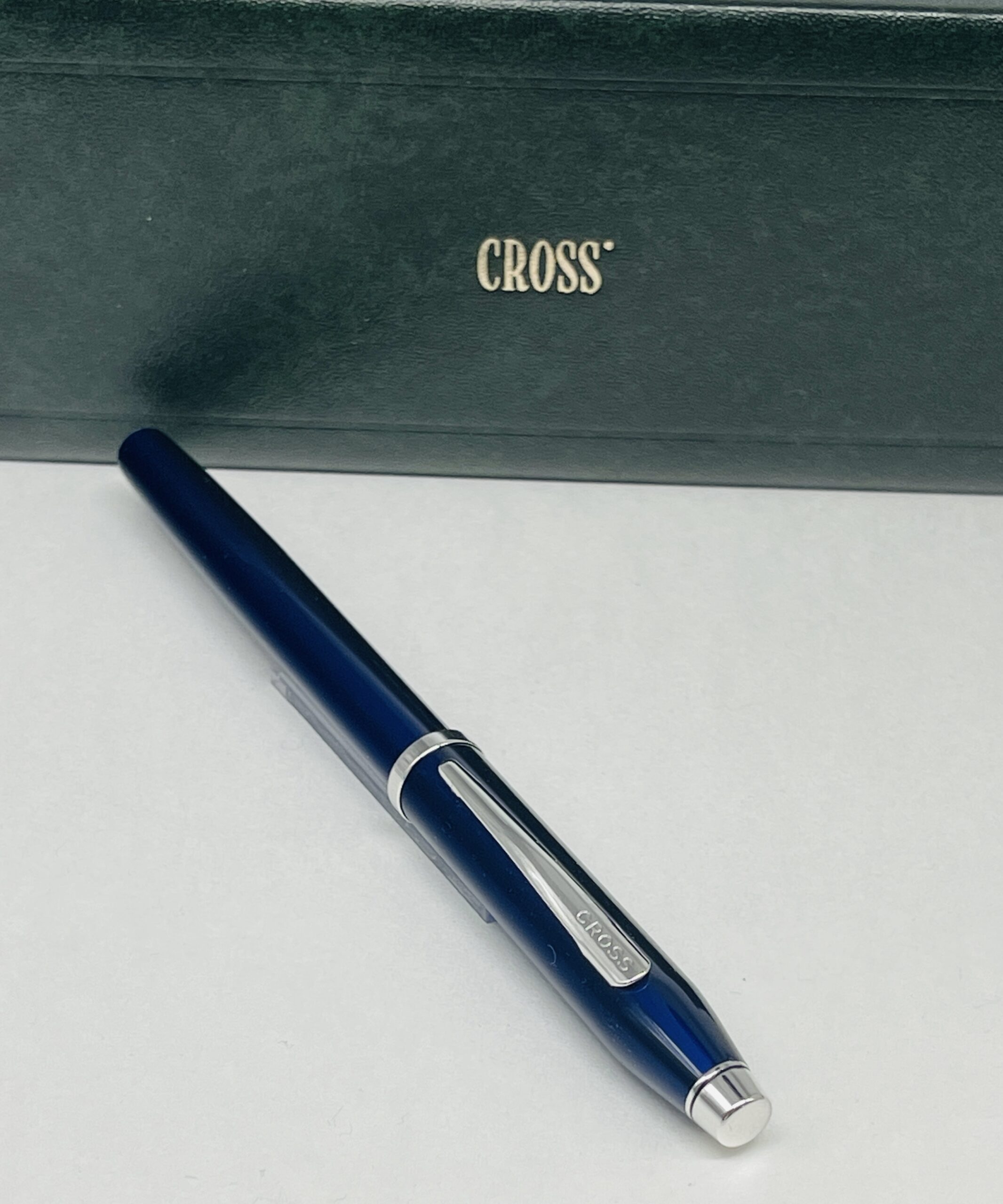 Penna roller Cross Century laccata blu traslucida - Le Penne di Nello